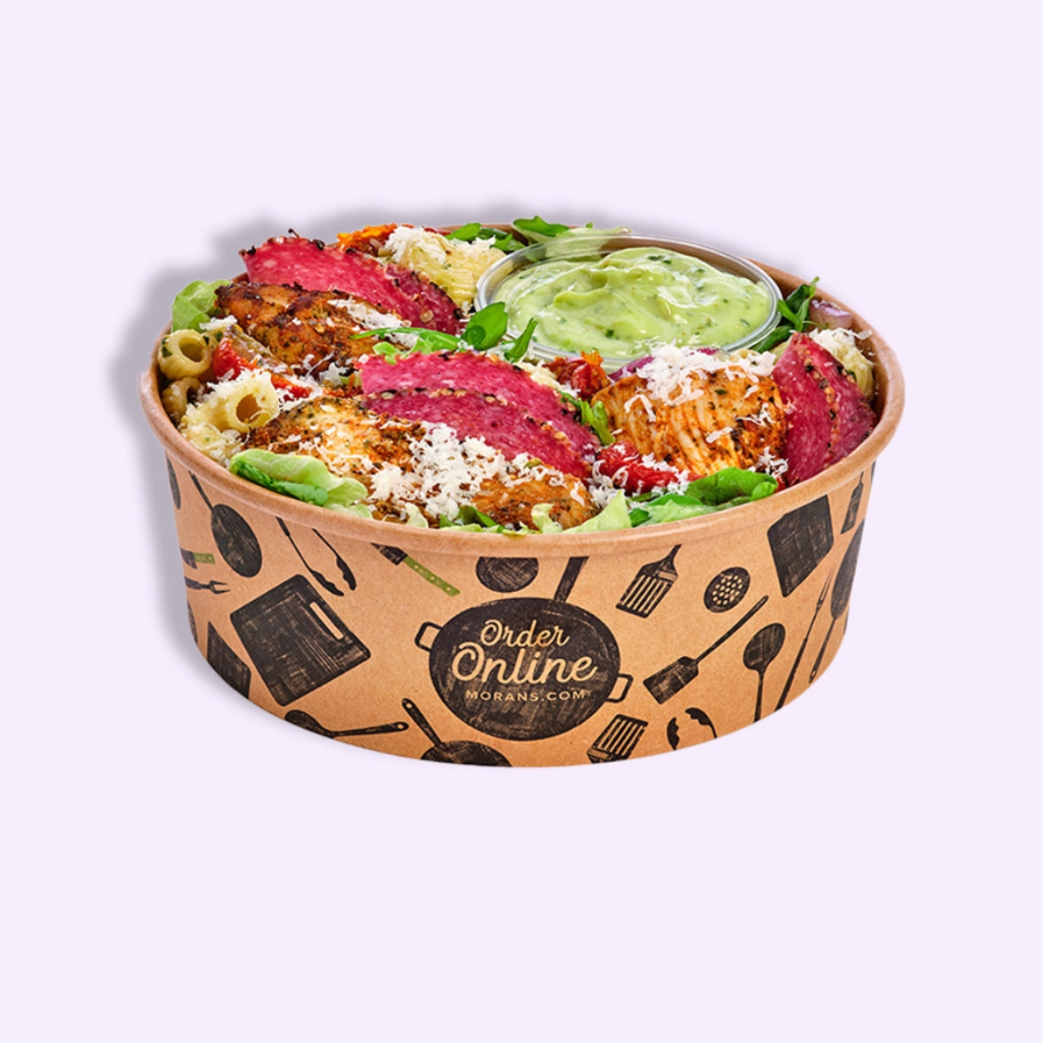 Picture of Tuscan Chicken Salad, Salami & Pesto Macaroni