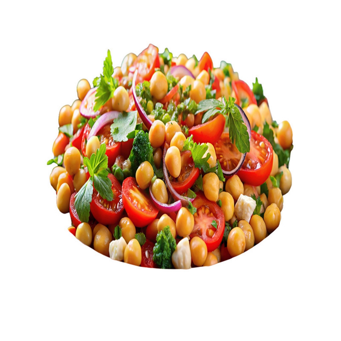 Picture of Chickpeas, Harissa & Roast Peppers Salad 